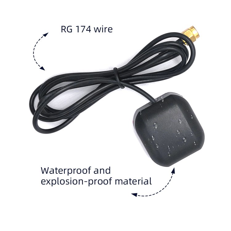 Omnidirectional high gain GPS/GLONASS automotive navigation satellite positioning external active GPS antenna with SMA connector