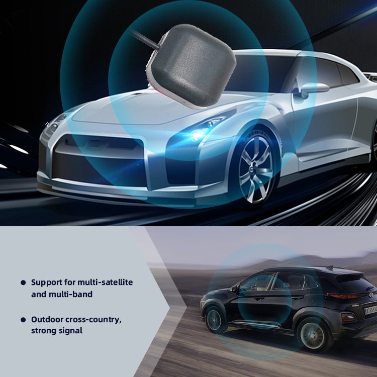 Omnidirectional high gain GPS/GLONASS automotive navigation satellite positioning external active GPS antenna with SMA connector