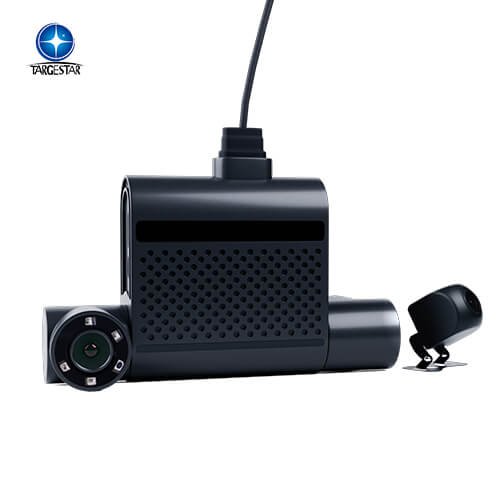 Targestar Mini Dash Cam 4G Real Time Tracking 2 CH Wide Angel Len Driving Video Recorder Dashcam for Car Truck Commercial Fleet