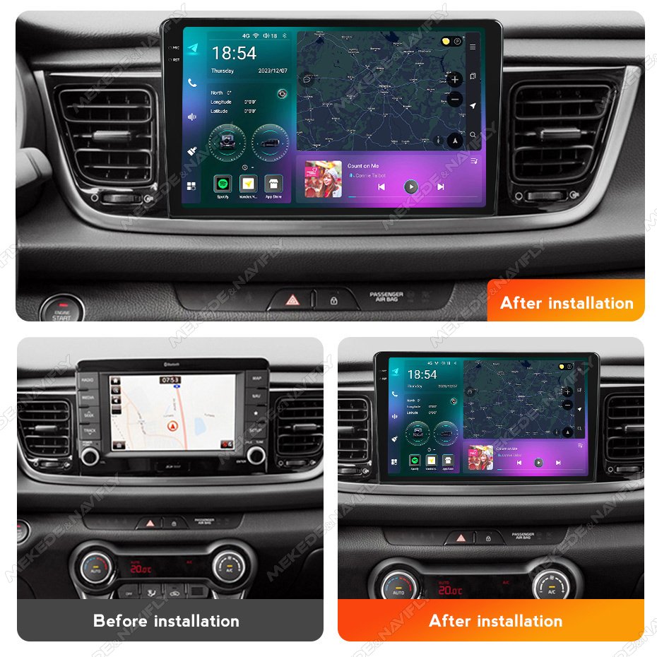 M6 PRO Android 12 2K QLED Screen Voice Control Car Video for 1DIN KIA RIO 2017 2018 2019 Car Radio Audio Navigation