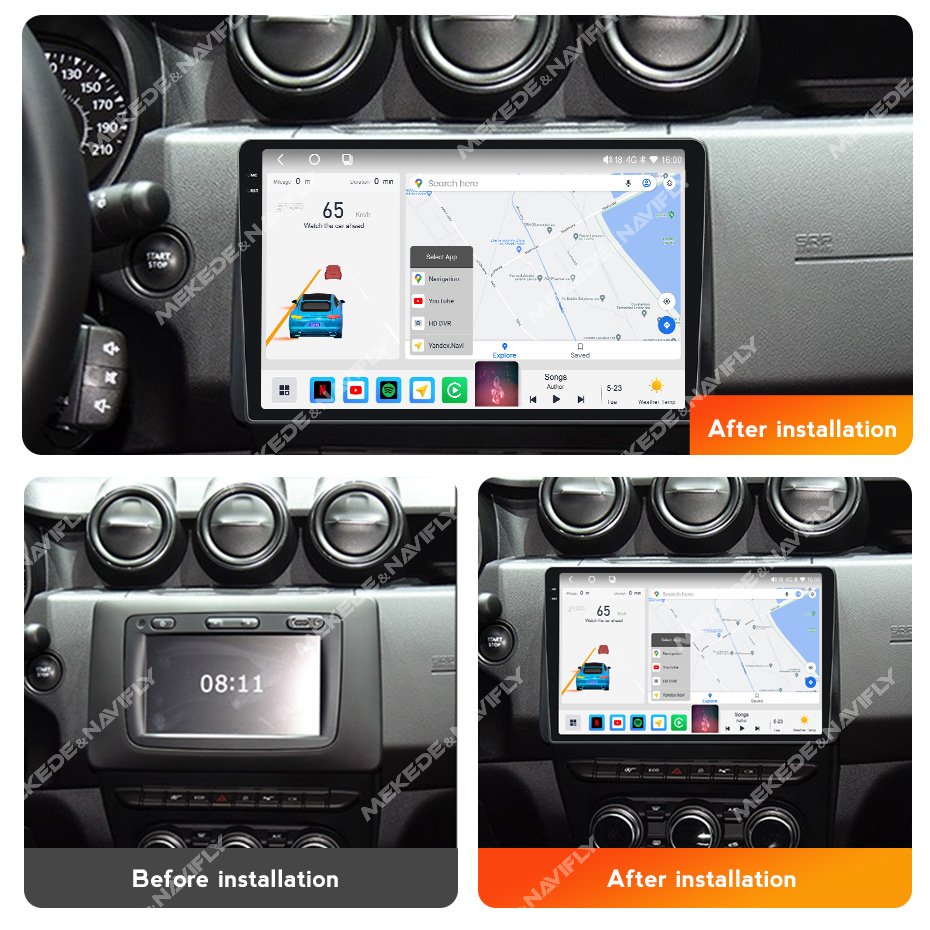 MEKEDE M6 PRO 3D Car QLED Touch Screen 360 Camera for Renault Duster Arkana 2019 GPS Navigation Radio Video Player