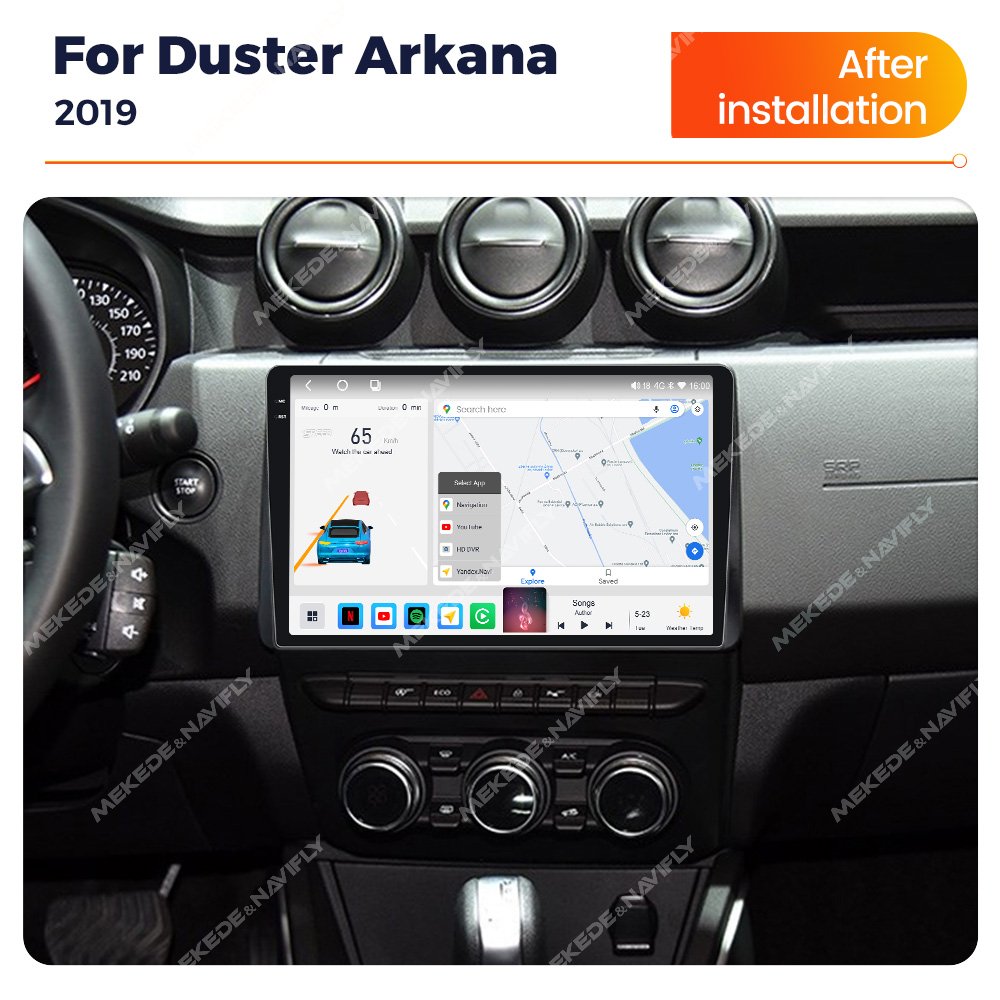 MEKEDE M6 PRO 3D Car QLED Touch Screen 360 Camera for Renault Duster Arkana 2019 GPS Navigation Radio Video Player