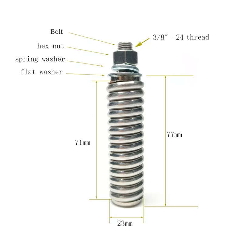 Custom Stainless Steel Antenna Spring Waist Drum Automobile Antenna Spring Automobile Radio Communication Antenna Spring