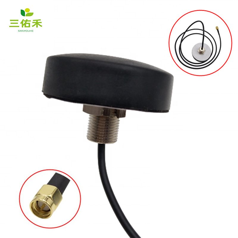 Waterproof IP67 Outdoor Mini 4g/lte Puck Communication Antenna with Cable