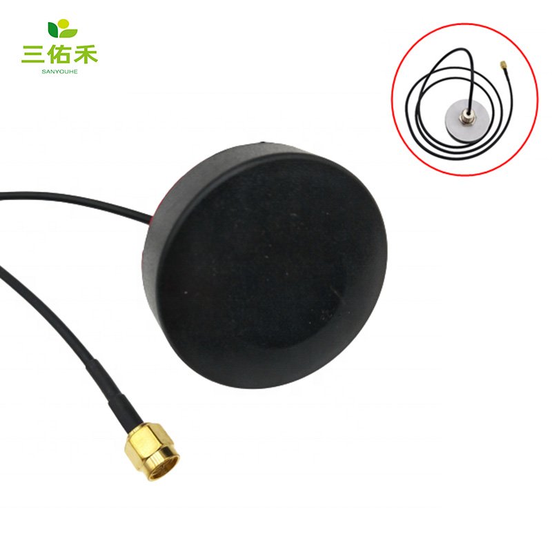 Waterproof IP67 Outdoor Mini 4g/lte Puck Communication Antenna with Cable