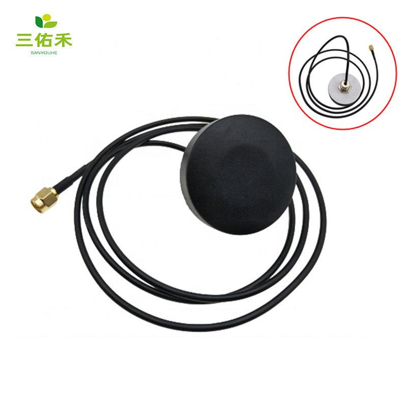 Waterproof IP67 Outdoor Mini 4g/lte Puck Communication Antenna with Cable