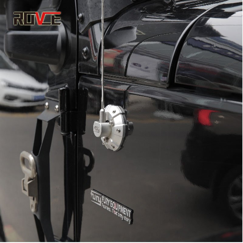 ROVCE Car Accessories Alloy Radio Antenna Base Cover Battle Armor Antenna Cover for Jeep Wrangler JK/JL/JT Universal