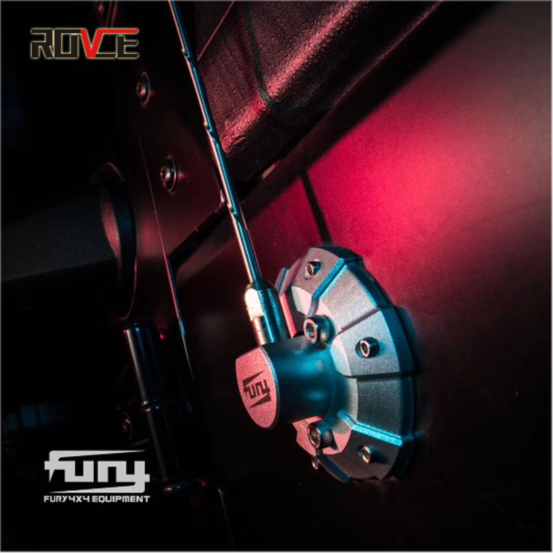 ROVCE Car Accessories Alloy Radio Antenna Base Cover Battle Armor Antenna Cover for Jeep Wrangler JK/JL/JT Universal