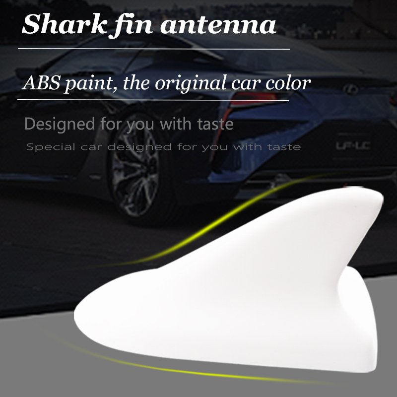 Auto Car Exterior Top Roof Aerial Shark Fin Style FM\/AM RV Radio Signal Car Antenna Personalized Decorative Antenna