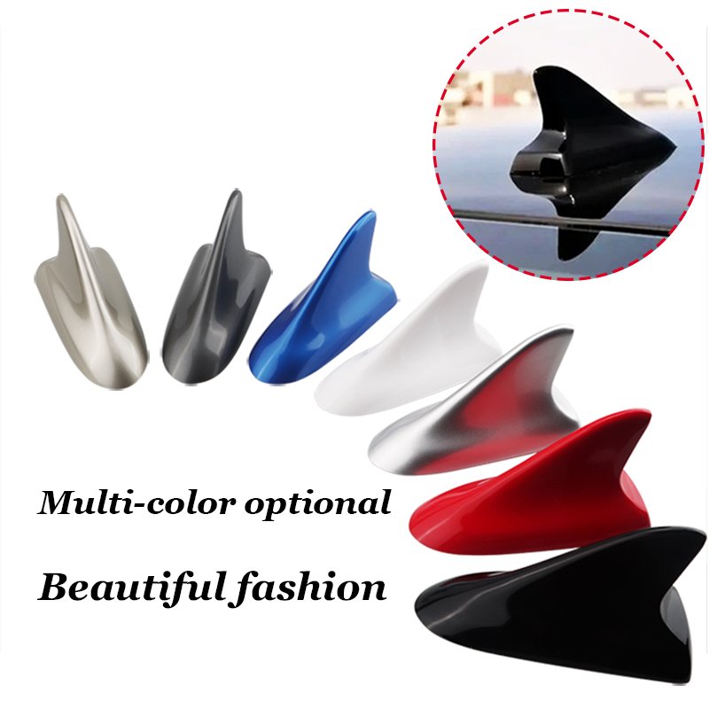 Auto Car Exterior Top Roof Aerial Shark Fin Style FM\/AM RV Radio Signal Car Antenna Personalized Decorative Antenna