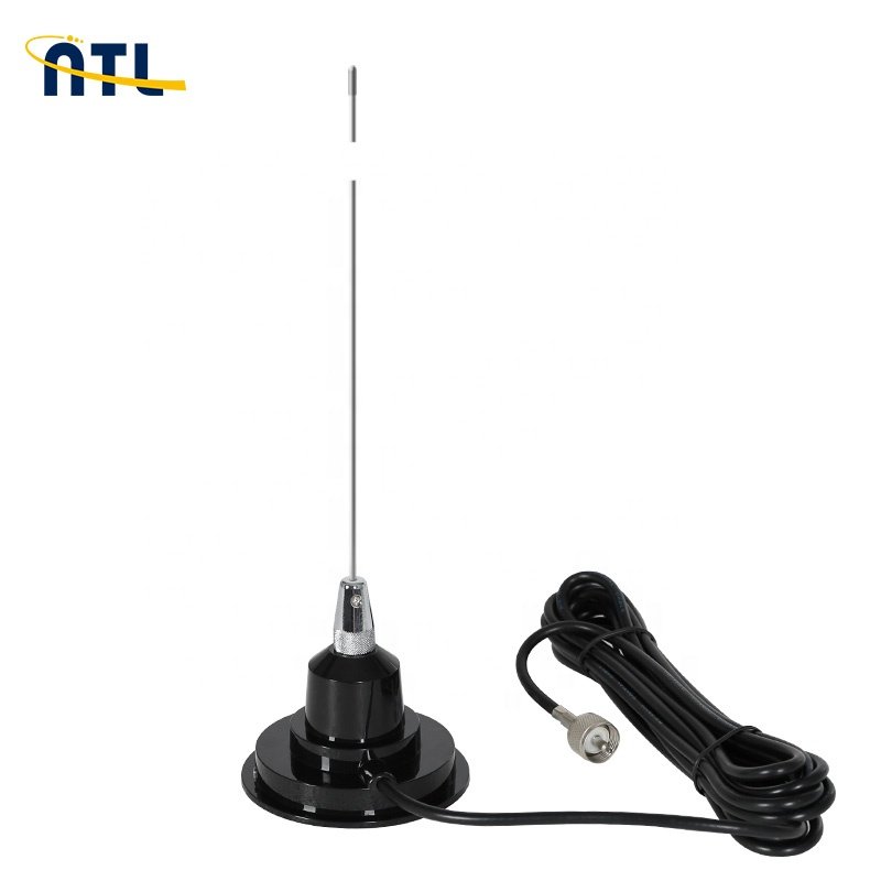 Hustler CB VHF UHF dualband mobile radio antenna heavy duty magnetic mount whip antenna kit top reviews