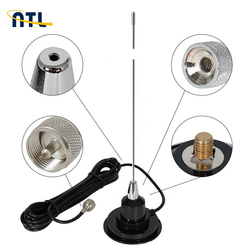 Hustler CB VHF UHF dualband mobile radio antenna heavy duty magnetic mount whip antenna kit top reviews