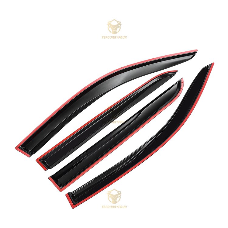 Auto Accessories Car Door Window Visor Rain Shield for Hilux Revo 2015 2016 2017 Rocco 2018 2019 2020