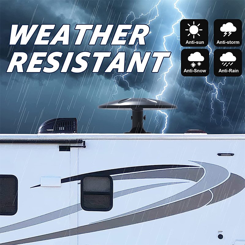 Long Range Uhf 4K Car Trailer Truck Caravan Boat TV Antennas Digital HD Waterproof Motorhome Antenna