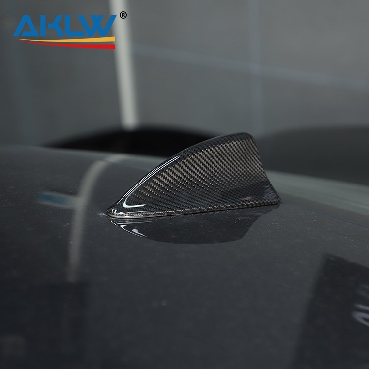 For BMW 5 Series E60 2004-2010/E61 2003 -2008 Real Carbon Fiber Exterior Accessories Roof Shark Fin Antenna Trim Cover Panel