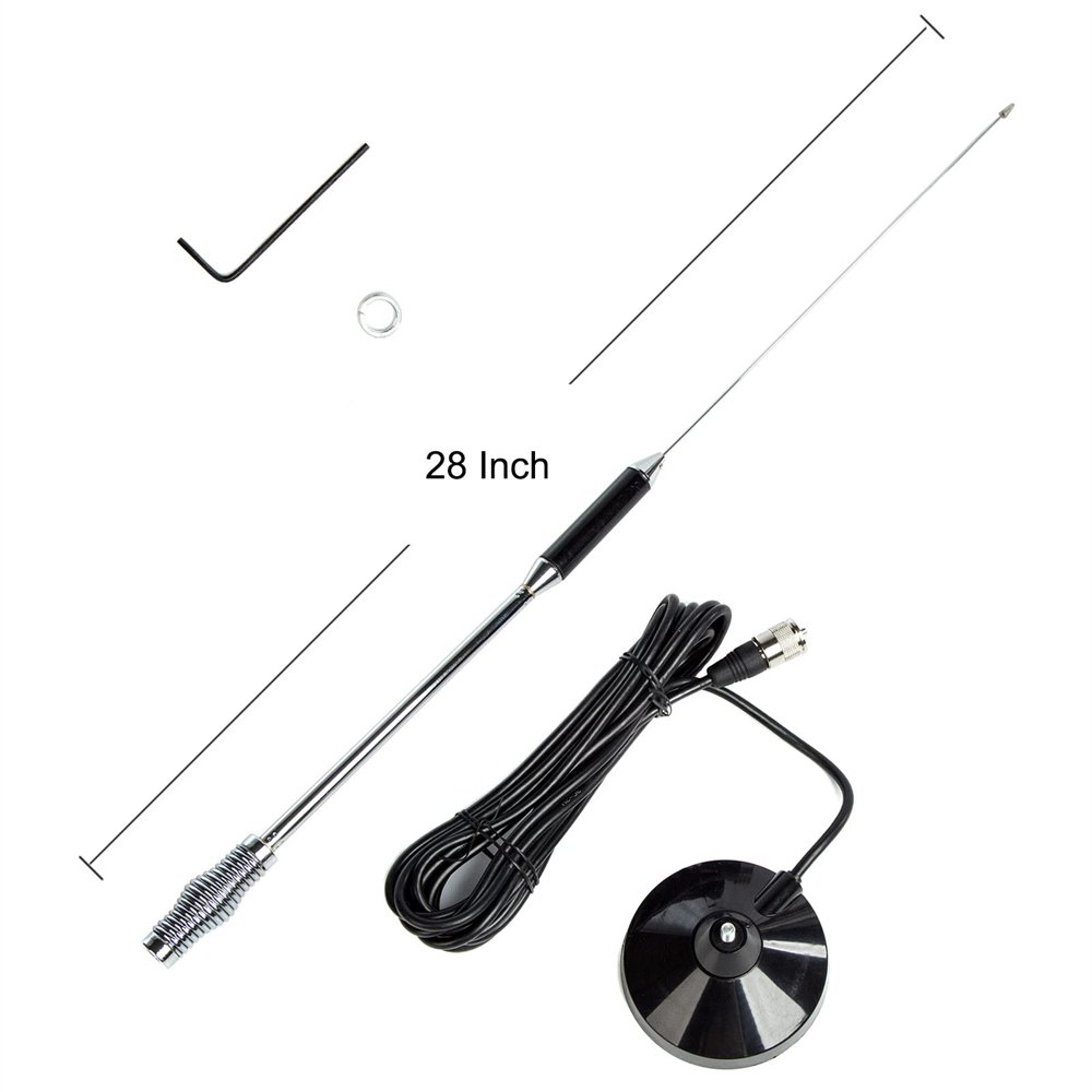 Magnetic Antenna 28 inch 27 Mhz Radio Full Kit with Mount Mobile/Car