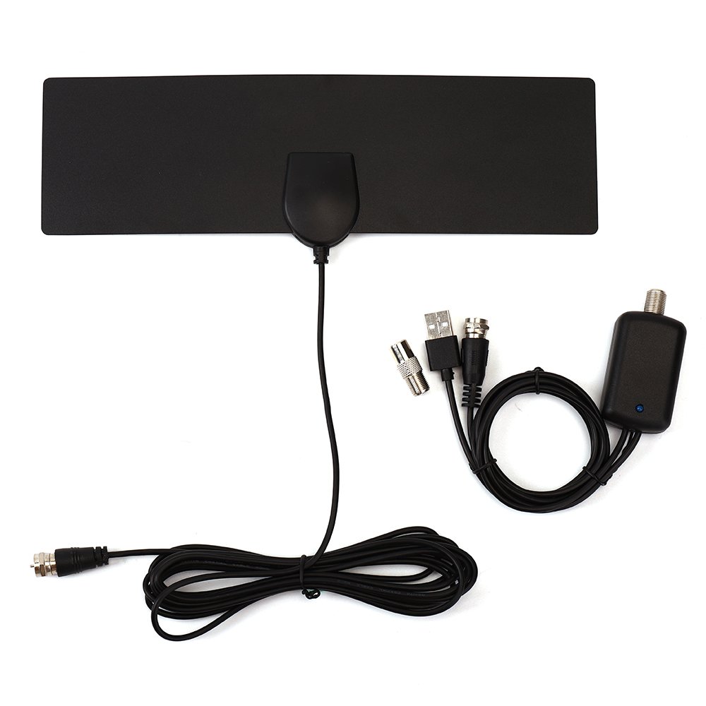 Smart Switch Amplifier Signal Booster Amplified HD Digital Long 250+ Miles Range Support 4K 8K 1080P Indoor Mini TV Antenna