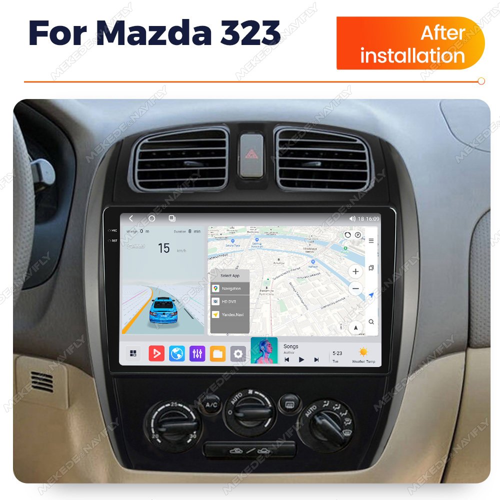 M6 PRO Android Car Screen 9inch Touch Auto Radio for MAZDA 323 HAIMA FREEMA GPS BT Car Multimedia Player