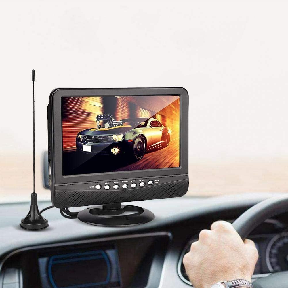 9.5 Inches Outdoor Suitable for Home Analog Digital Portable TV Mini