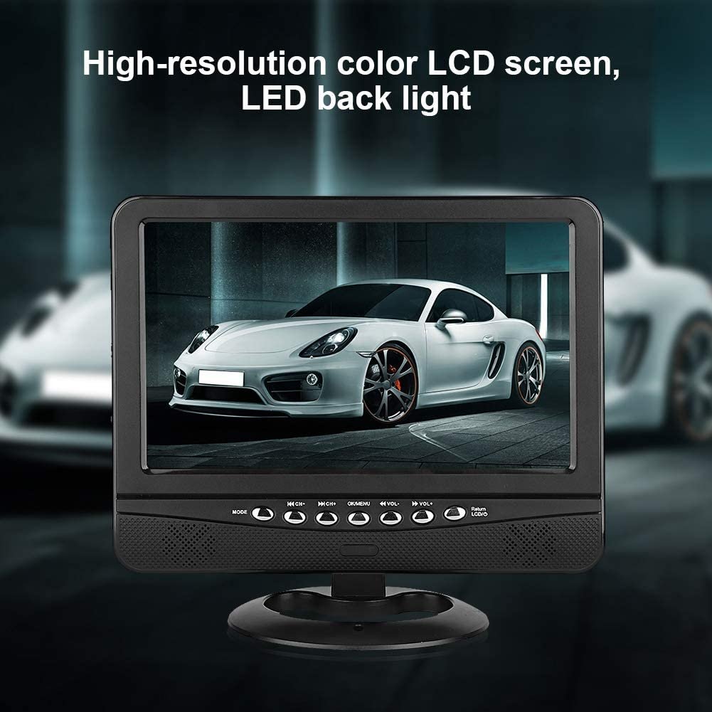 9.5 Inches Outdoor Suitable for Home Analog Digital Portable TV Mini