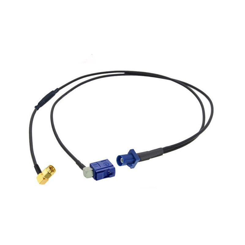 GAYINTT FAKRA-C Male to Dual Female to RG174 Coaxial signal Antenna Car Adapter Cable