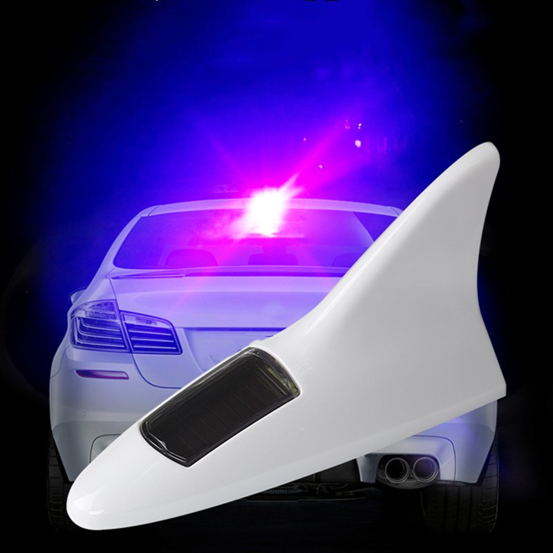 Auto Antenna Led Light Roof Antenna Shark Fin Warning Flash Lamp Safty