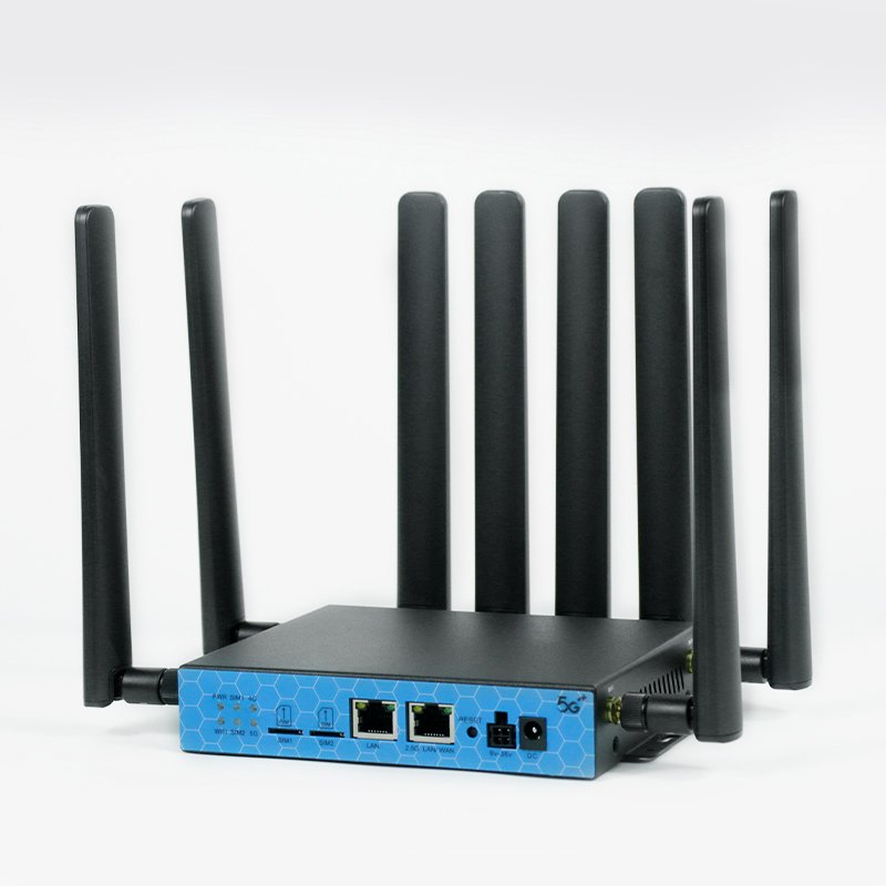 3000Mbps Car Mounted Wifi6 Router 2.5G WAN/LAN Port Dual Band 5g Router with Dual Sim Slot