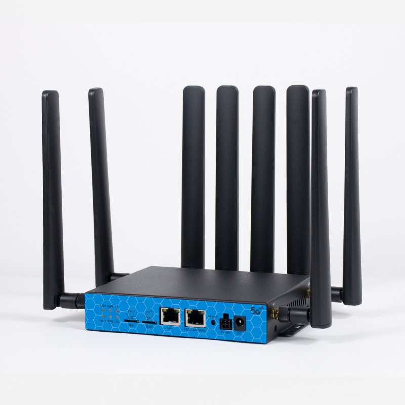 3000Mbps Car Mounted Wifi6 Router 2.5G WAN/LAN Port Dual Band 5g Router with Dual Sim Slot