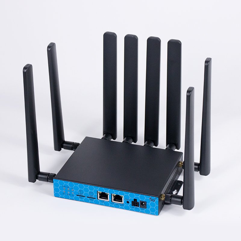 3000Mbps Car Mounted Wifi6 Router 2.5G WAN/LAN Port Dual Band 5g Router with Dual Sim Slot