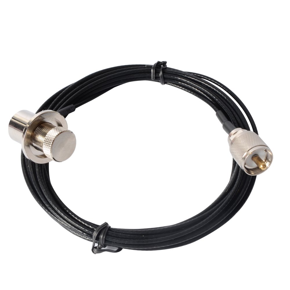 Car Walkie Talkie Antenna Communication Cable RC-316 Low Loss Coaxial Cable 5M Black Feeder Estendere Cavo PL259 Auto Radio