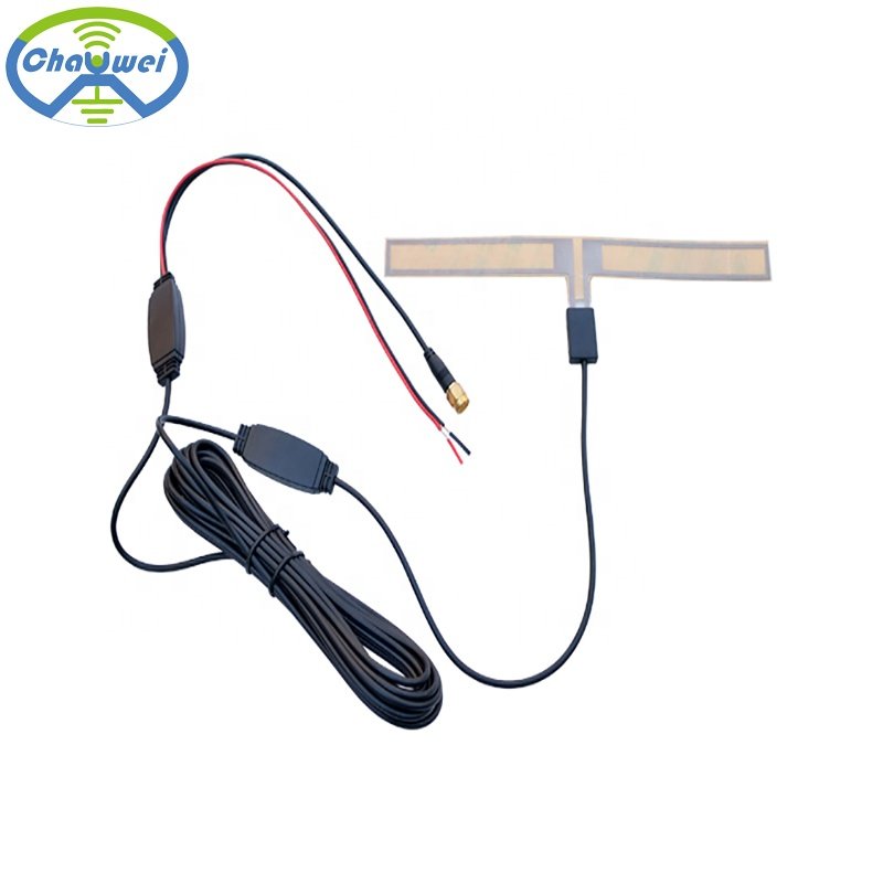 Factory Vehicle Active Digital TV Antenna HDTV DTMB DVB-T ISDB ATSC TV Antenna for Car