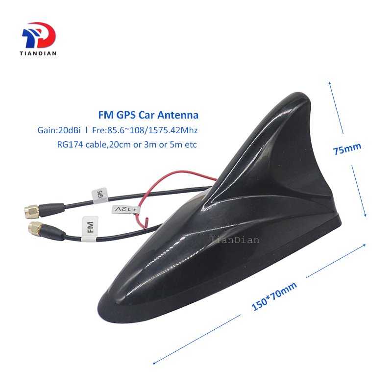 Screw Mounting External waterproof positioning GPS Car antenna high gain car FM Radio antenna