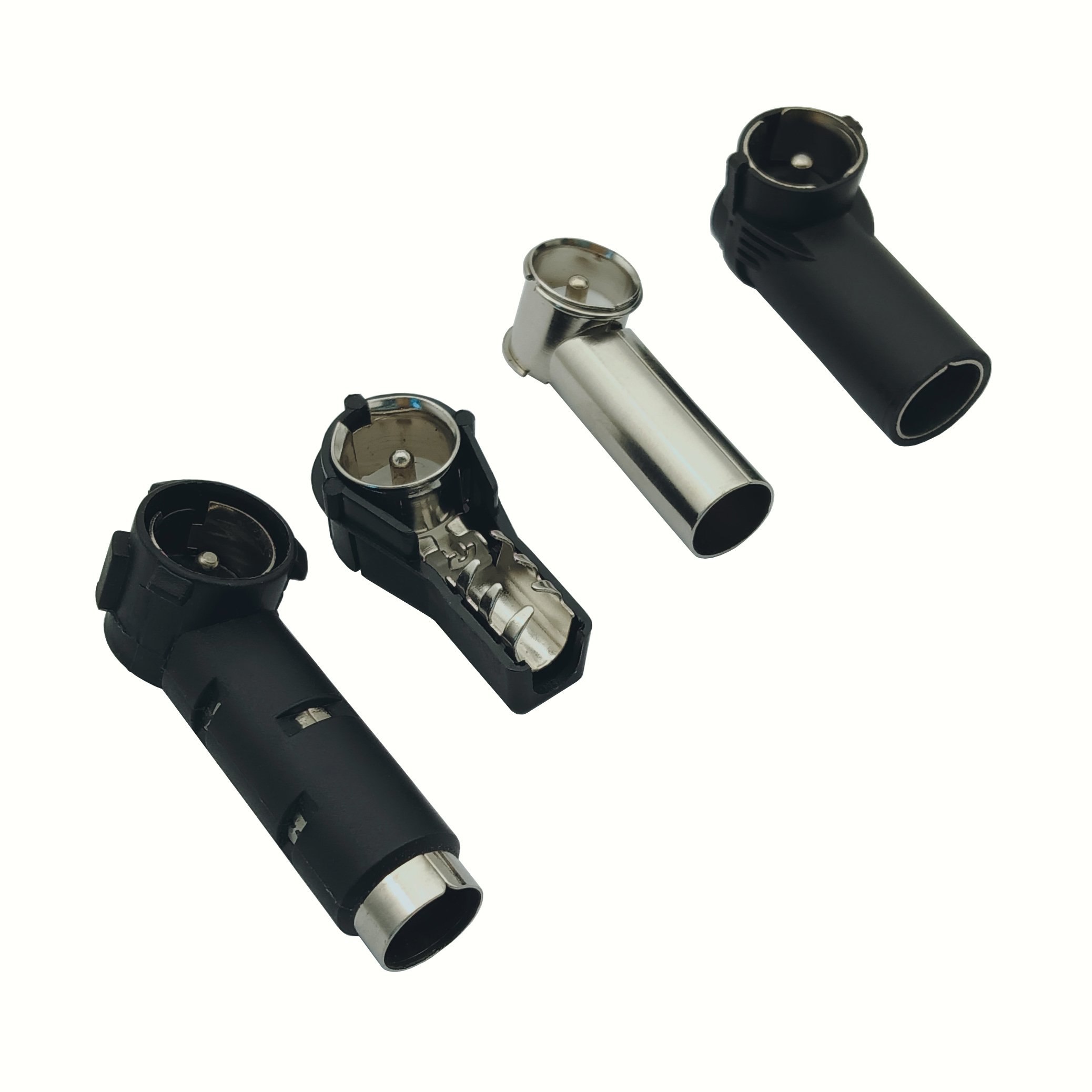 Car Radio Stereo Nickel-plated DIN 41585 Female to ISO Male Plug Aerial Antenna Adapter Adaptor JASO Antenna Connector