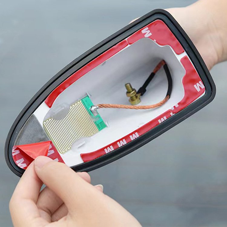Universal Antenna Shark Cover Car Carbon Fiber Antenna Shark Fin Cover Trim Fitment With Radio Function