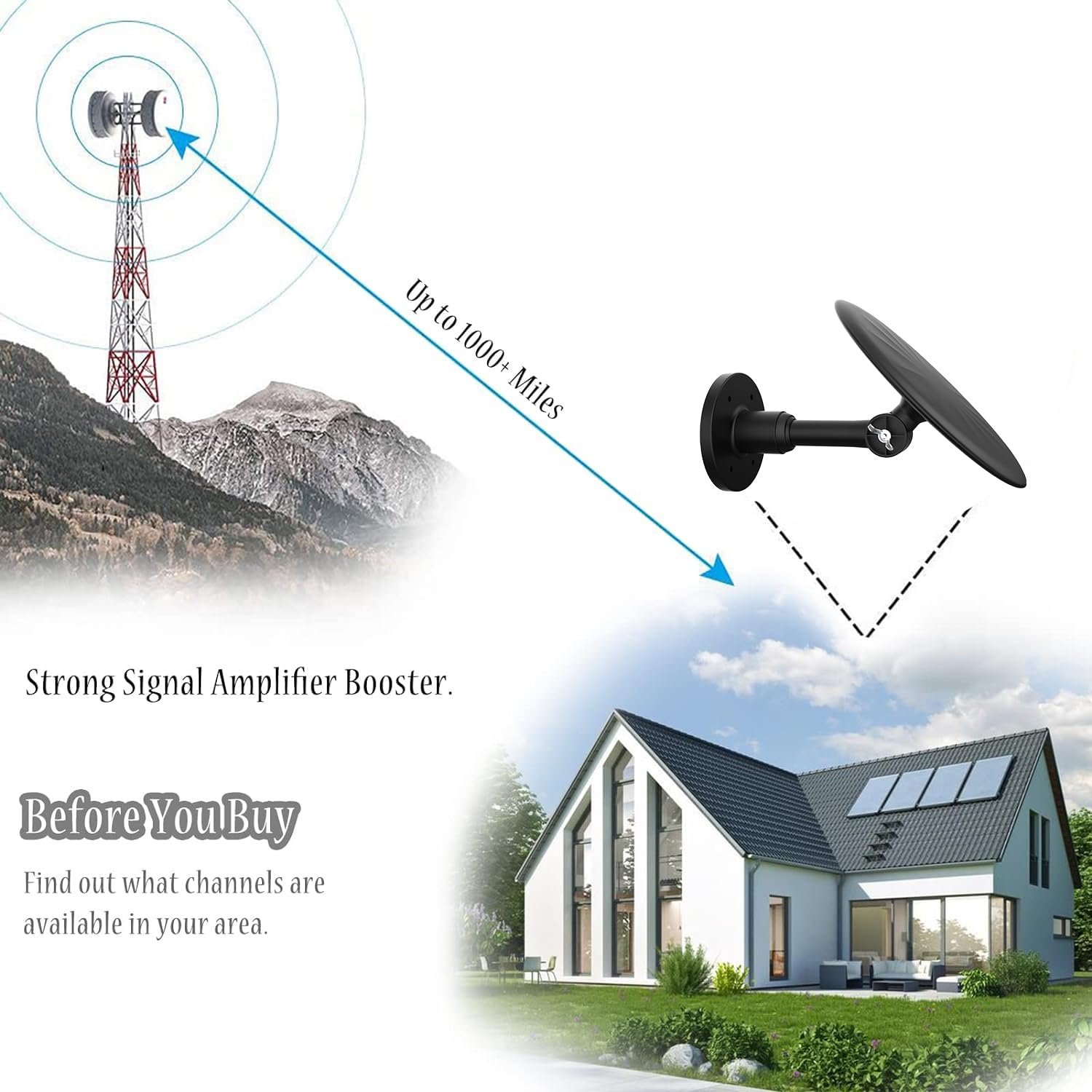 AN-5011 Digital Converter for Tv Outdoor Antenna CE Certificate Antena Parabolica Tv Antenna
