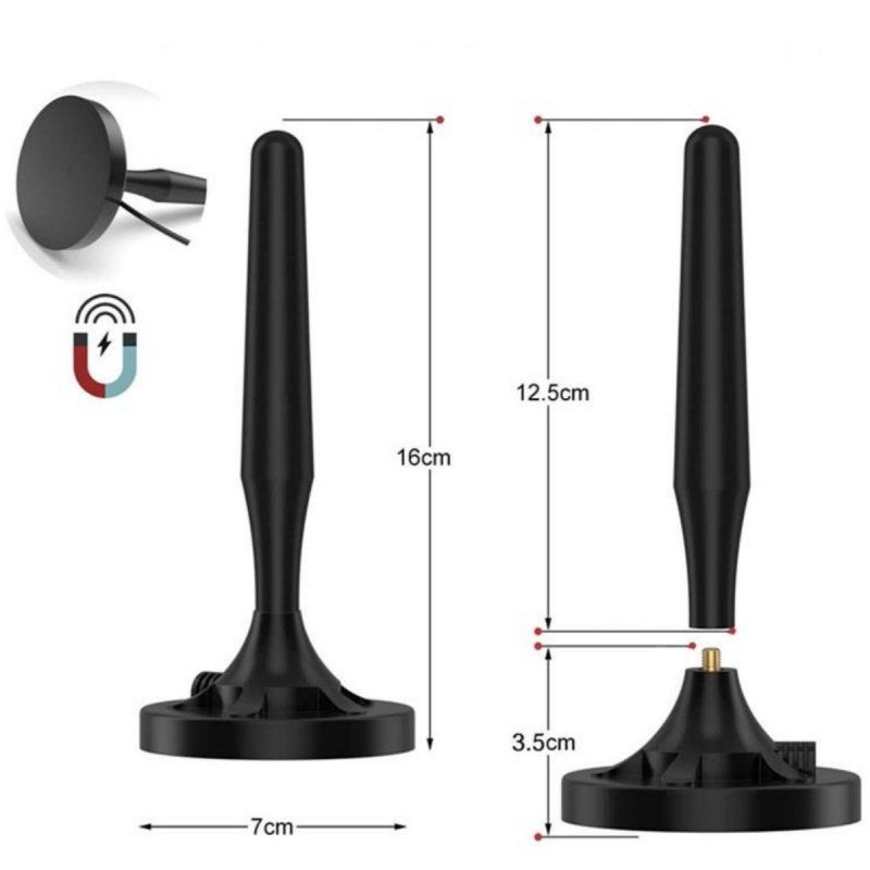 Hot Sale Cross Border DVB-T2 ATSC Cmmb DTMB Indoor HDTV Antenna Car High-Gain UHF VHF Ground Wave Surface Digital TV Reception