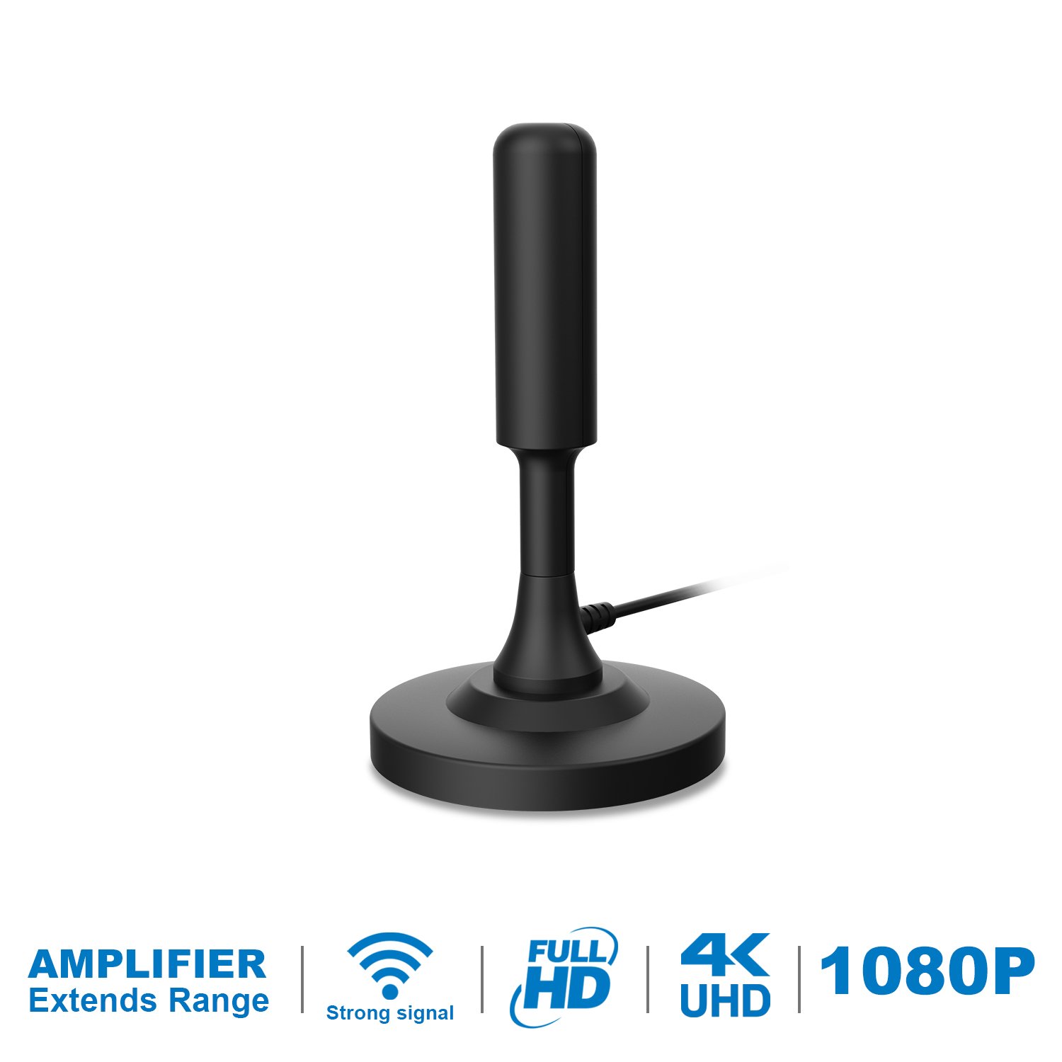 Wholesale DVB-T DVBT-2 ATSC ISDB-T VHF UHF Amplified Home Indoor Magnetic Base 50W Indoor Tv Antenna Indoor Digital Tv Aerial