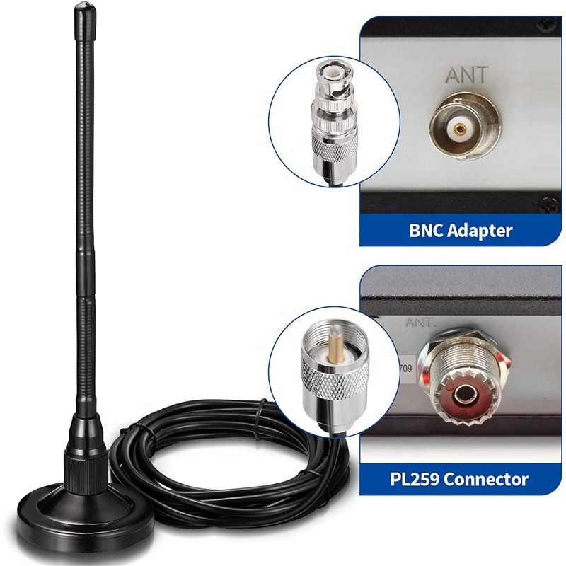 27MHz Car Antenna Ham Radio CB Radio Antenna With Magnetic Base Long Range Outdoor WiFi Antenna