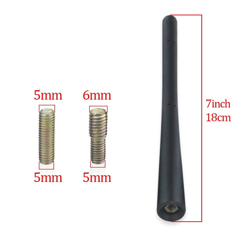 Roof Car Antenna With M5 M6 Screw 8 Inch All-weather Universal Auto Radio FM AM Antenna Signal for VW Polo Passat Accessories