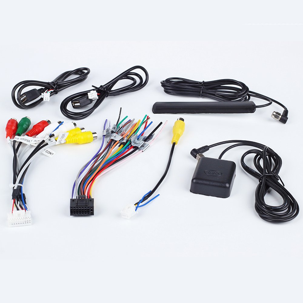 4 6 Pin to USB Female Cable GPS 4G Antenna 16 Pin Power Cables 20 Pin RCA Wire Harness for Car Head Unit Android Screen