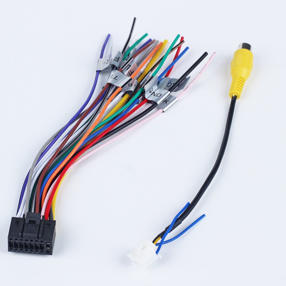 4 6 Pin to USB Female Cable GPS 4G Antenna 16 Pin Power Cables 20 Pin RCA Wire Harness for Car Head Unit Android Screen