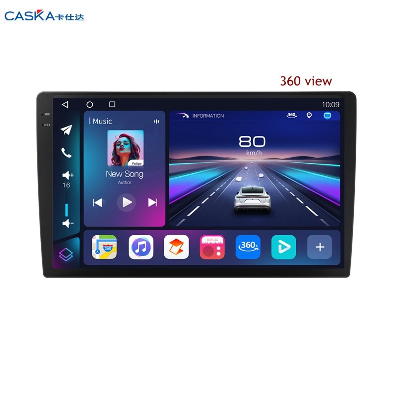 QCM6125 Android 12 2K Video QLED Screen Car Radio Autoradio for All Car with GPS Voice Control 360 CAM