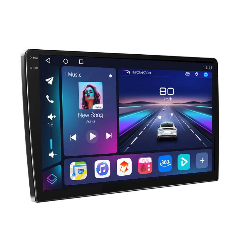 QCM6125 Android 12 2K Video QLED Screen Car Radio Autoradio for All Car with GPS Voice Control 360 CAM