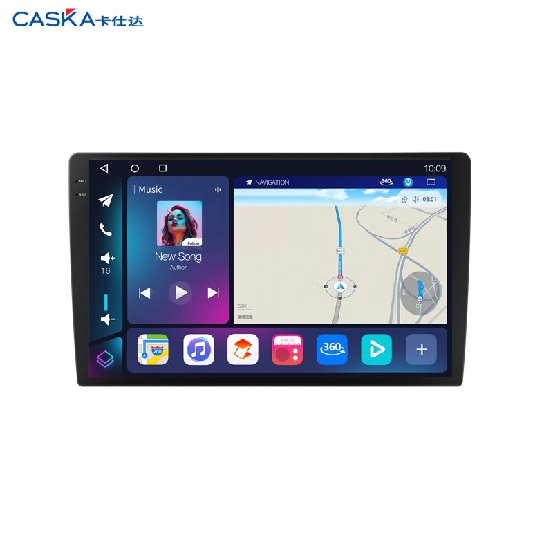 QCM6125 Android 12 2K Video QLED Screen Car Radio Autoradio for All Car with GPS Voice Control 360 CAM