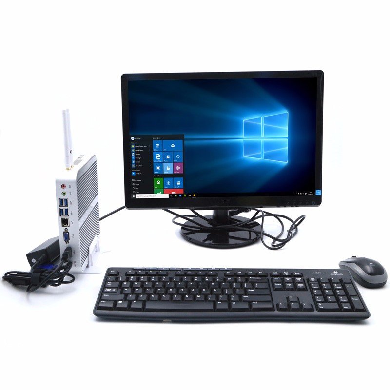 Business Computer With Intel Core I5 6200U 8GB RAM DDR3 128GB SSD 12V Fanless Mini PC HD520 Graphic Win10 for Games