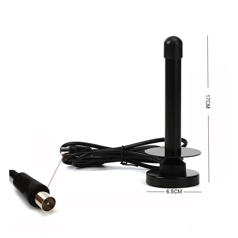 Free Channel Receiving Antenna TV Antenna HDTV Indoor Digital TV Antenna TV Tuner for DVB-T Television with Magnetic Base