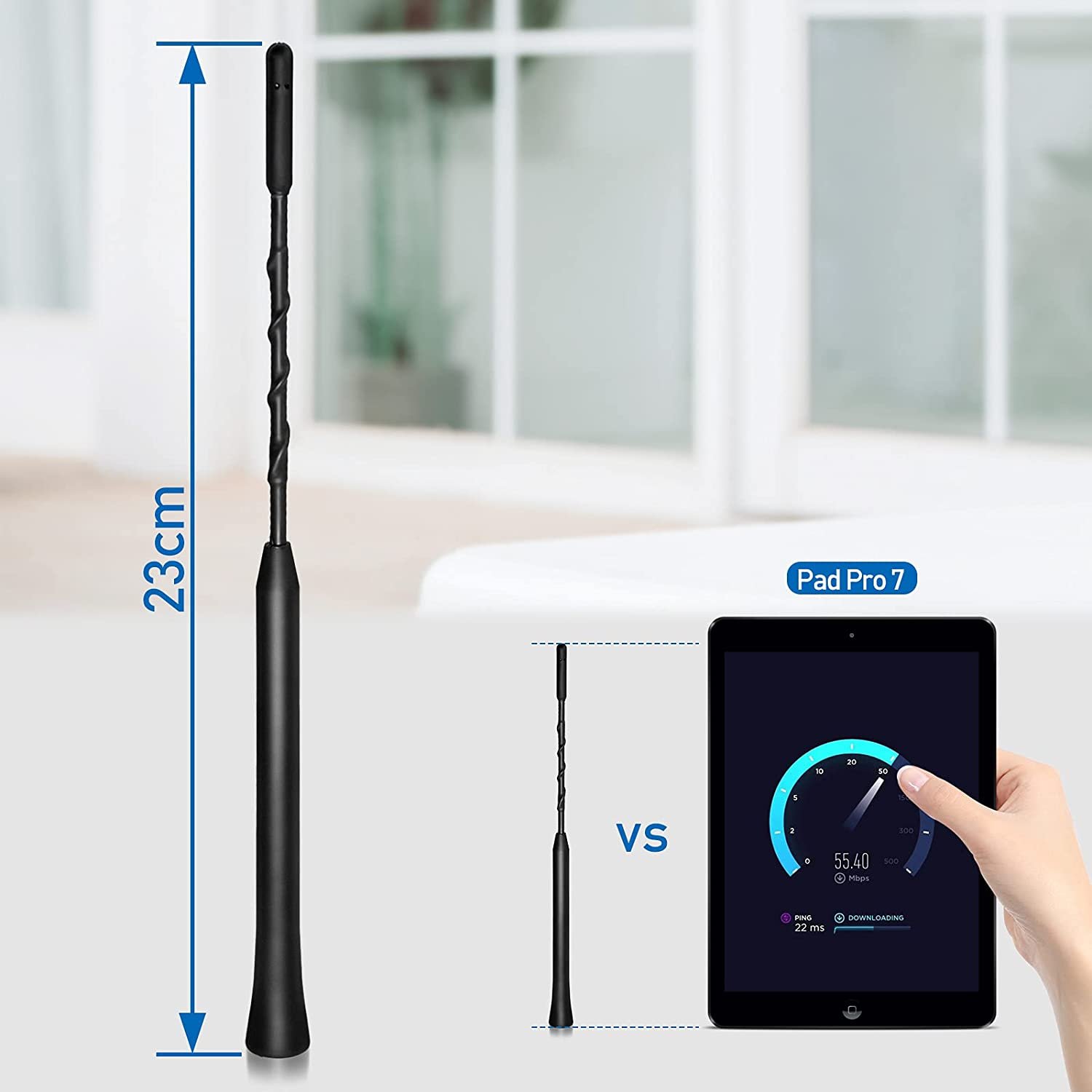 High Gain Waterproof External Auto DAB Radio antenna Omni Car FM AM Whip Antenna