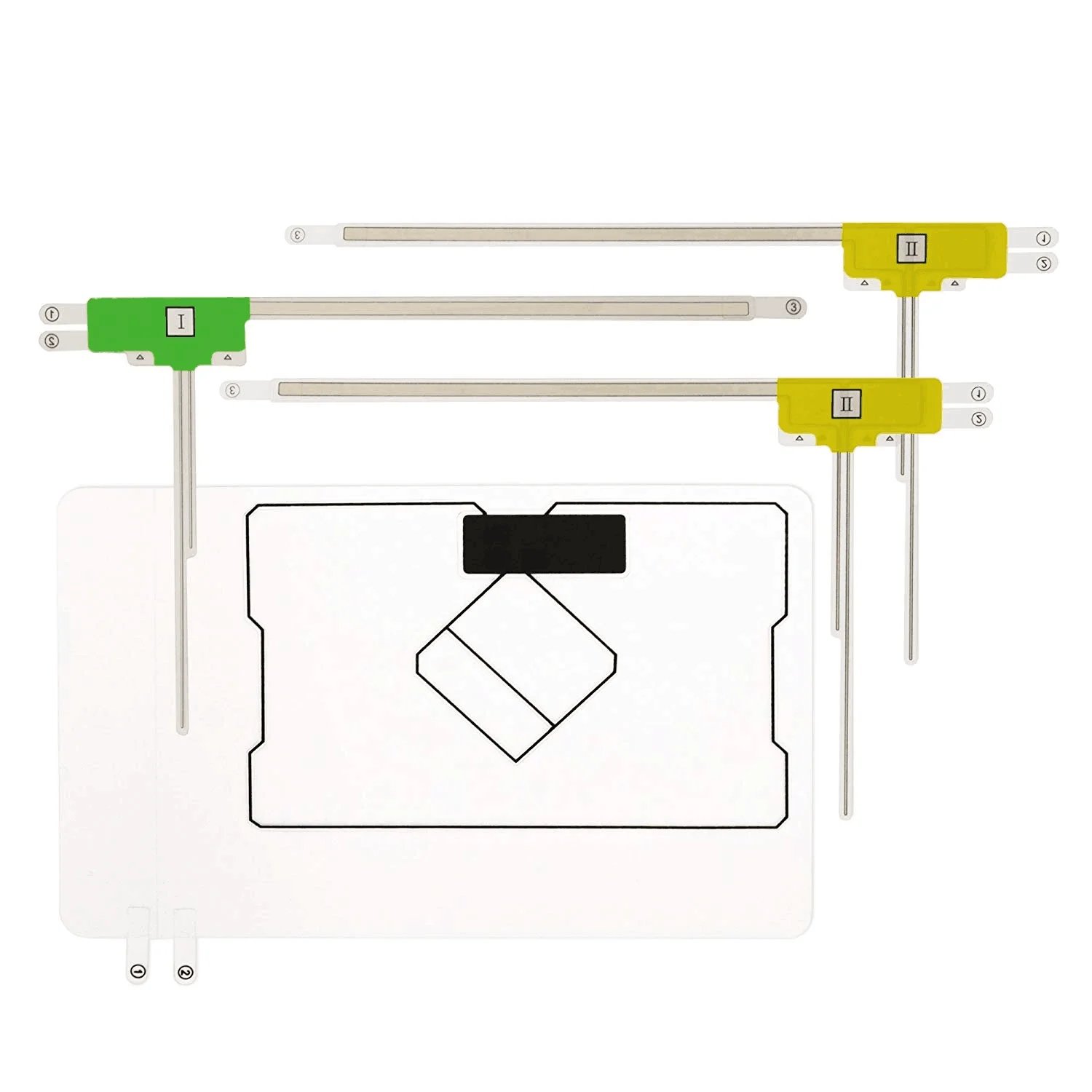 Antenna Factory Supply Japan& Brazil Best Indoor ISDB-T Car Film Antenna TV GPS Combo Antenna
