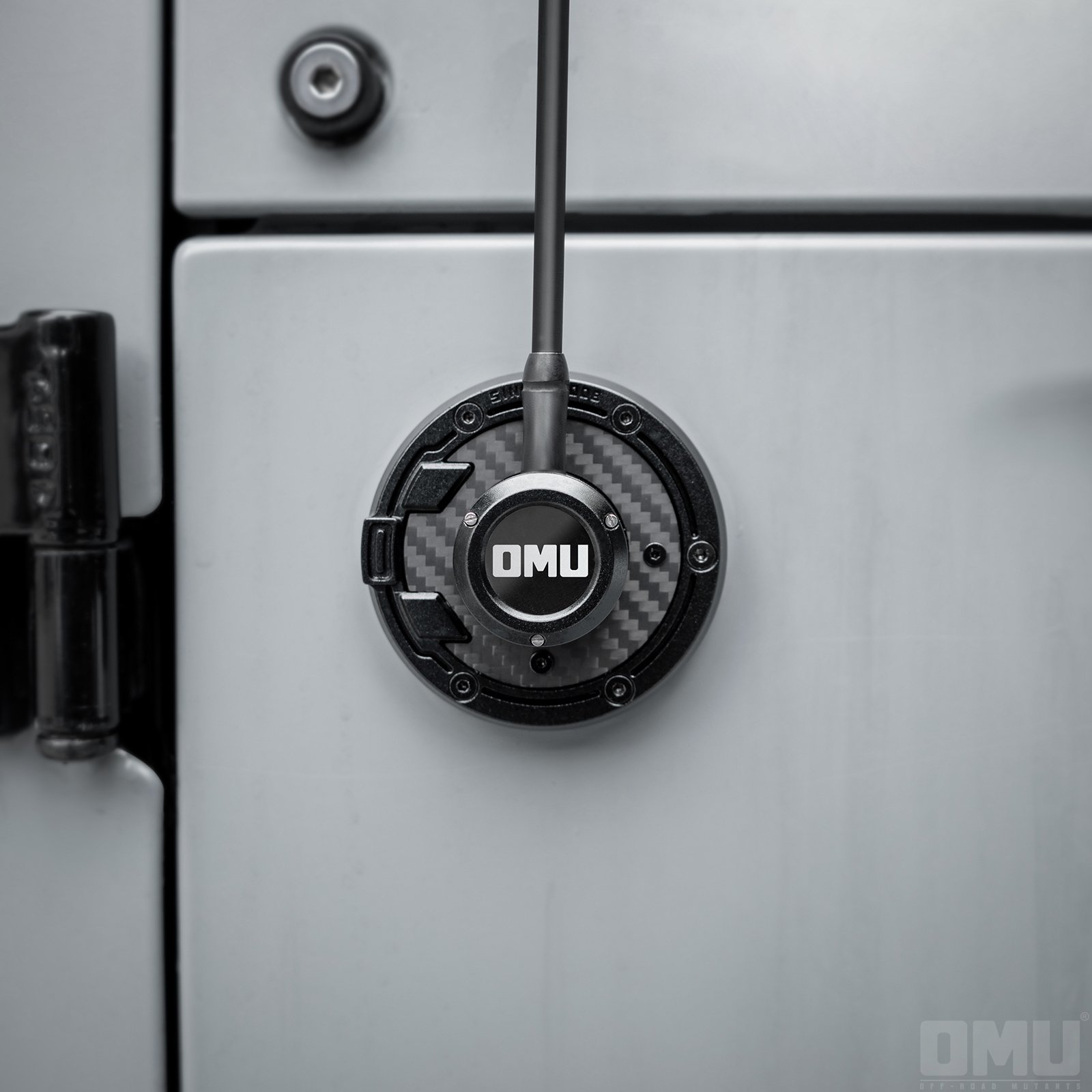 OMU Aluminum&Carbon Fiber Antenna Base Cover for Jeep Wangler JL/JK/JT Offroad Accessory Maiker Manufacturer