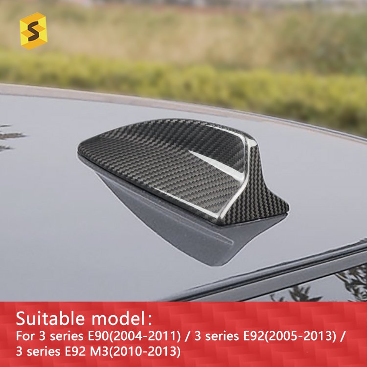 ES Direct Manufacturer Sport Style Fiber Carbon Decorative Car Shark Antenna for MINI E90 E92 M3